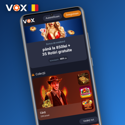 Aplicația VOX Casino cu cupon de pariuri sportive live pe fotbal și tenis