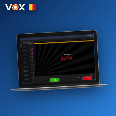 Pictogramă auto-cashout Aviator – retragere automată la multiplicatorul ales la VOX Casino