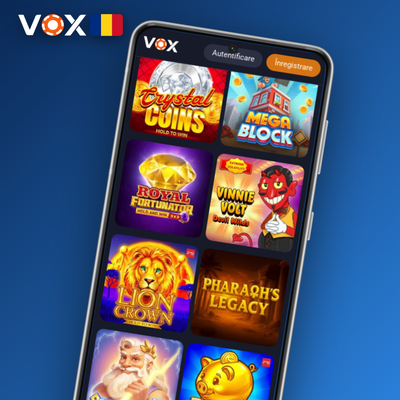 Creare cont VOX Casino prin număr de telefon cu verificare instant prin SMS