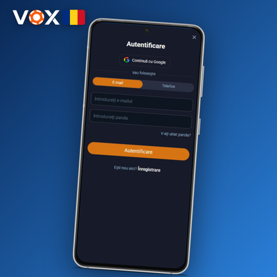 Înregistrare VOX Casino prin Telegram cu notificări integrate direct în aplicație