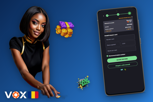 VOX Casino timp de retragere redus alegând metoda de plată potrivită pe smartphone