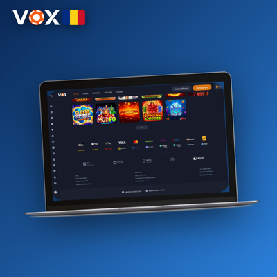 Modul ecran complet VOX Casino versiune PC pentru mese live cu dealer în timp real