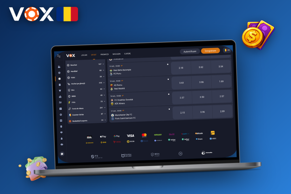 VOX Casino versiune PC cu ruletă live pe monitor widescreen, experiență fluidă